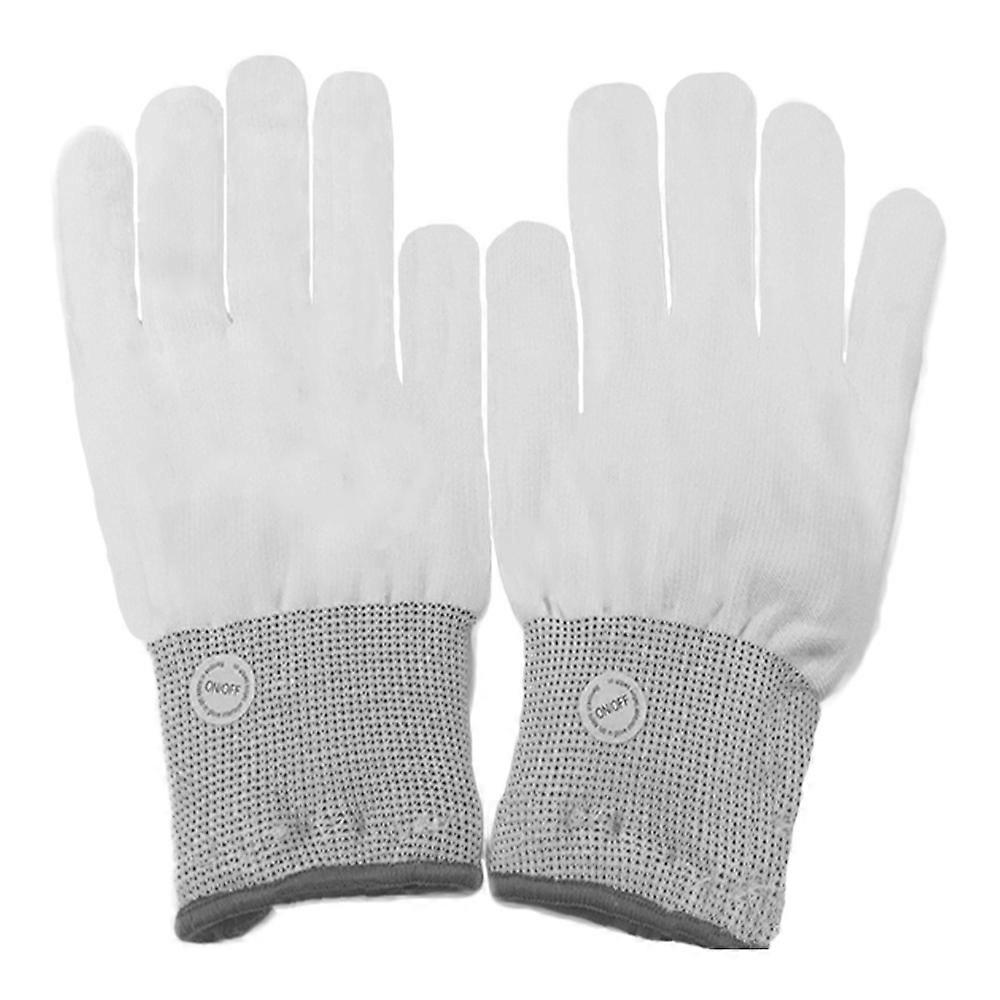 Festive Fun, LED Gloves with Easy-to-Use Button for Creative Displays