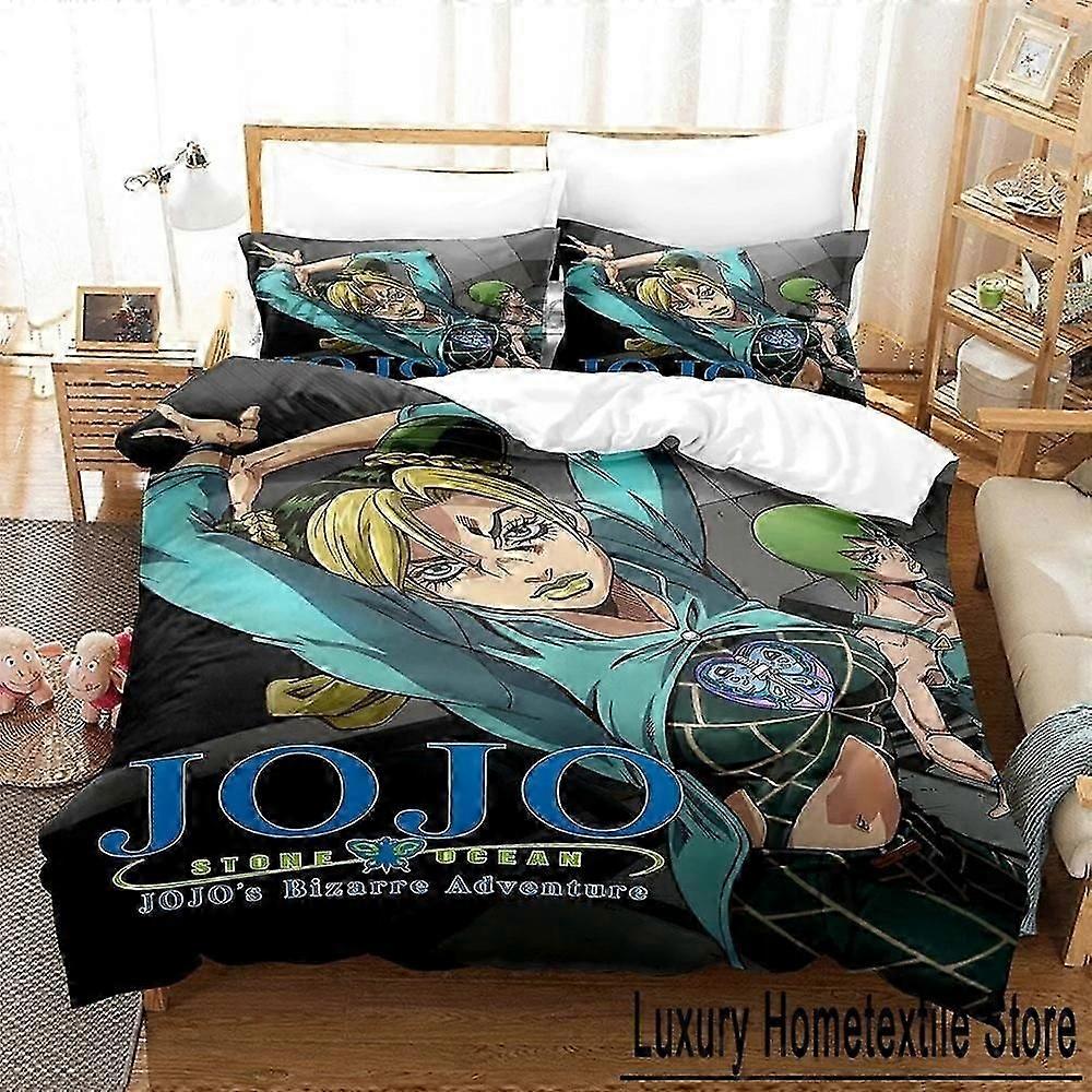 o1827 Lakan JoJo Bizarre Sängkläder Set Sängset Aldult Sovrum Påslakan Set Hem Textil Lakan fVV1827