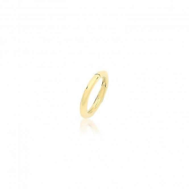 9ct Yellow Gold Seamless Oval Clicker Earring ES2011