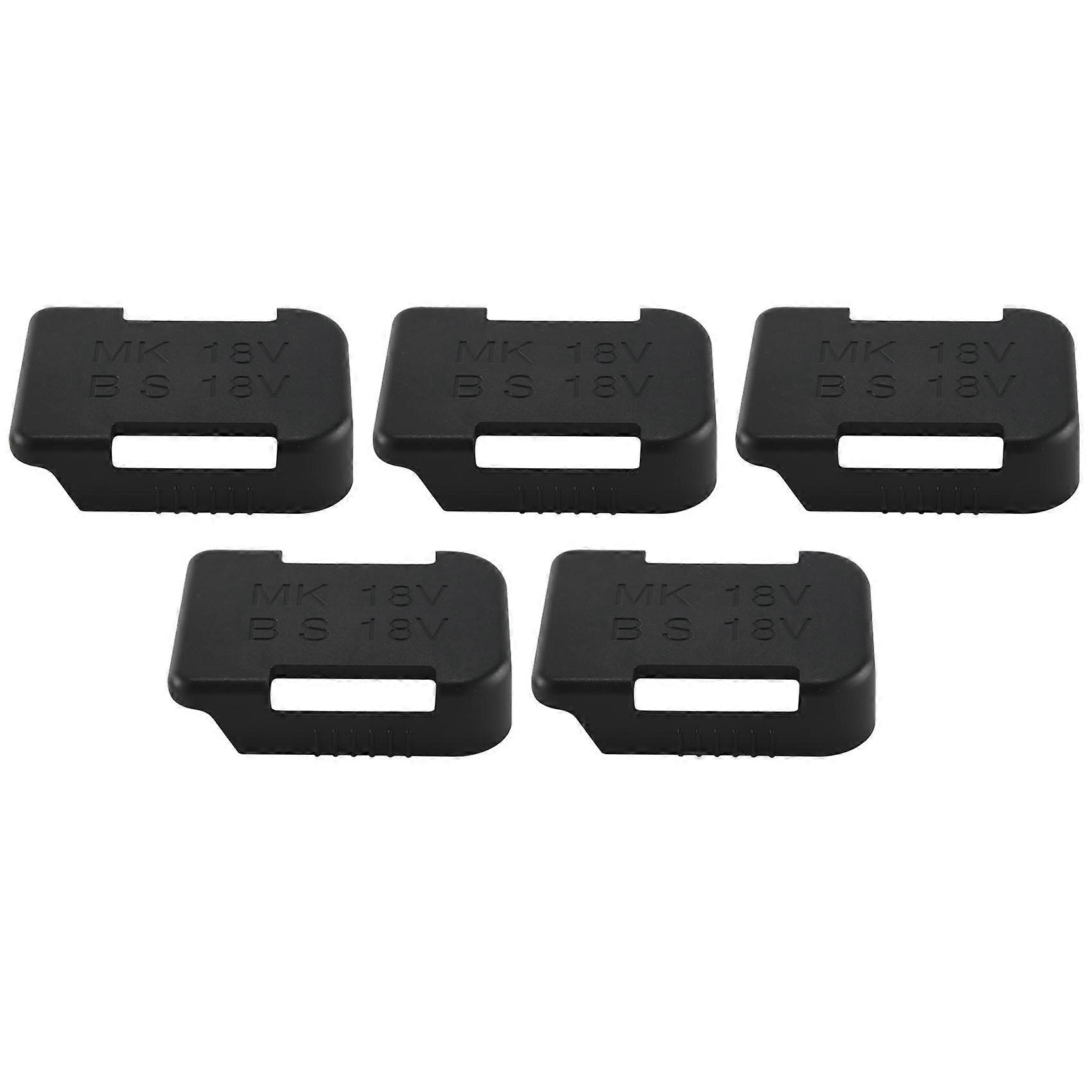 5Pcs Battery Storage Rack Case for 18V Fixing Devices(Black)