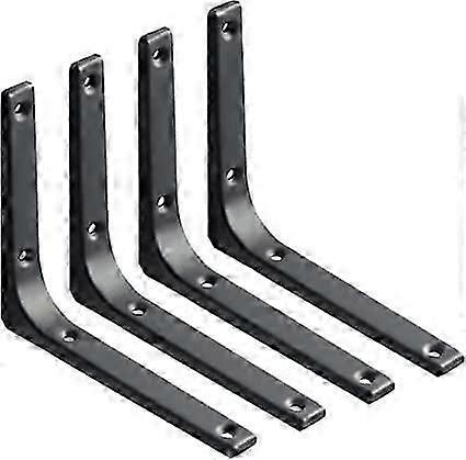 2Pcs Staffe per mensole in acciaio inossidabile Staffe a parete per mensole Staffa angolare per supporto per mensole Staffe a L per impieghi gravosi
