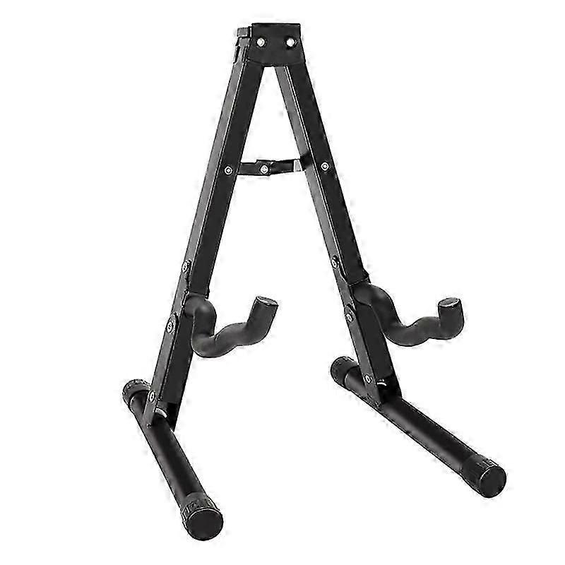Metal Guitar Stand Folding Folk Guitar Stand Wooden A-Type Vertical Floor Electric Guitar Stand