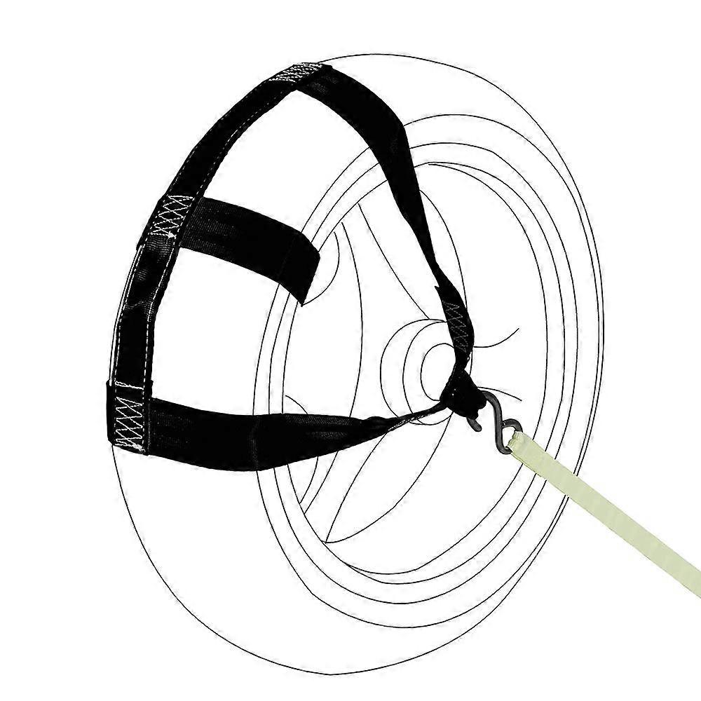 Black Motorcycle Rear Wheel Tie Down Strap for Secure Transport