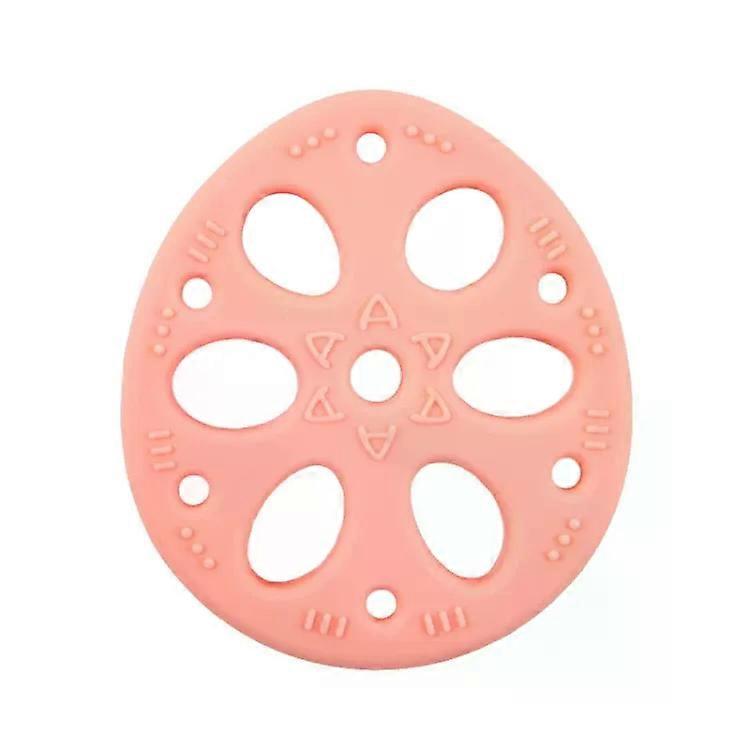 silikon bitering tabletter-4 stk lotus rot design for baby beroligende -, rosa