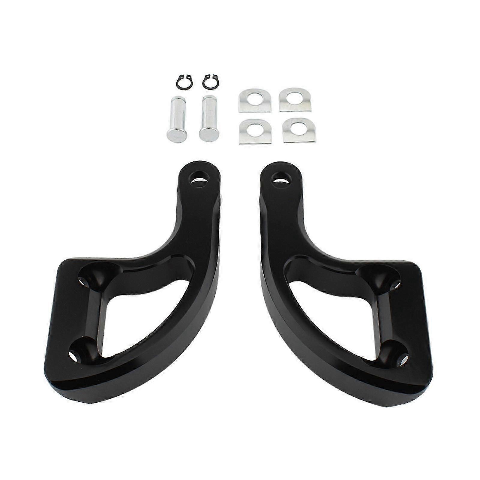 Passenger Peg Rear Mount Brackets Replacement for Harley 2002-06 Sturdy Black