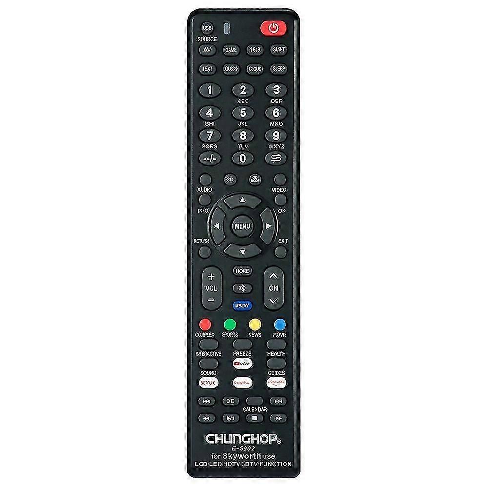 Chunghop E-s902 For Skyworth Tv Remote Control Battery Operated Replacement Television Controller