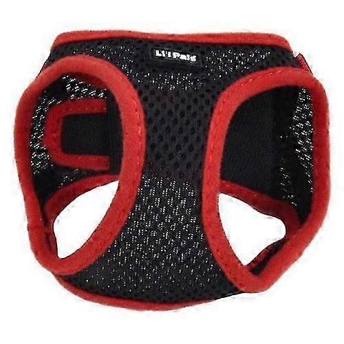 JiaWei Imbracatura nera con fodera rossa, piccola (collo: 8-10) (confezione da 1) nfP