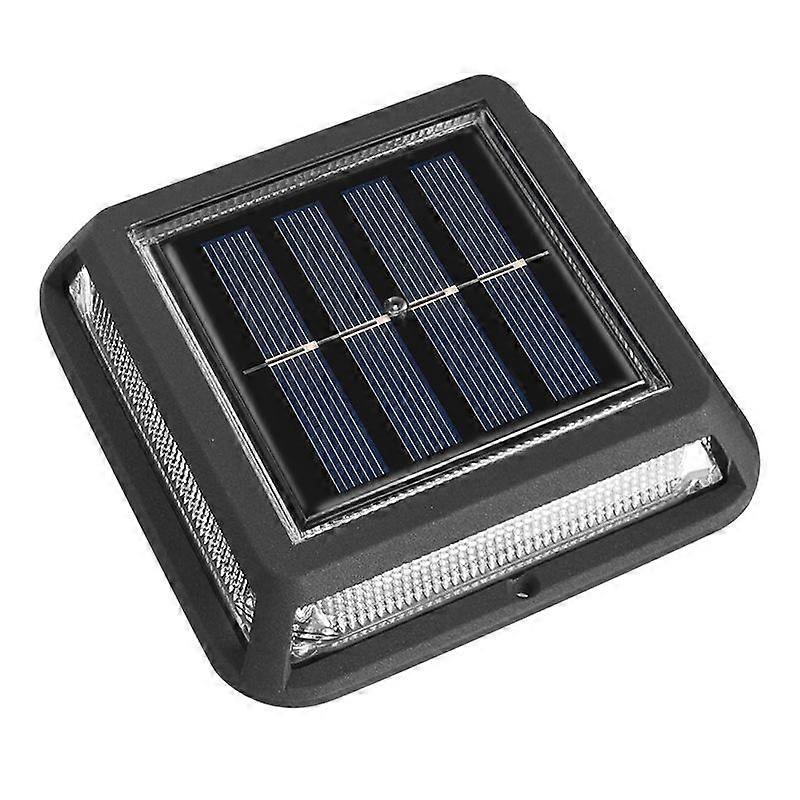 Lampe de pelouse solaire étanche 12 LED jardin cour clôture chemin rue veilleuse (lumière blanche chaude) lumière chaude