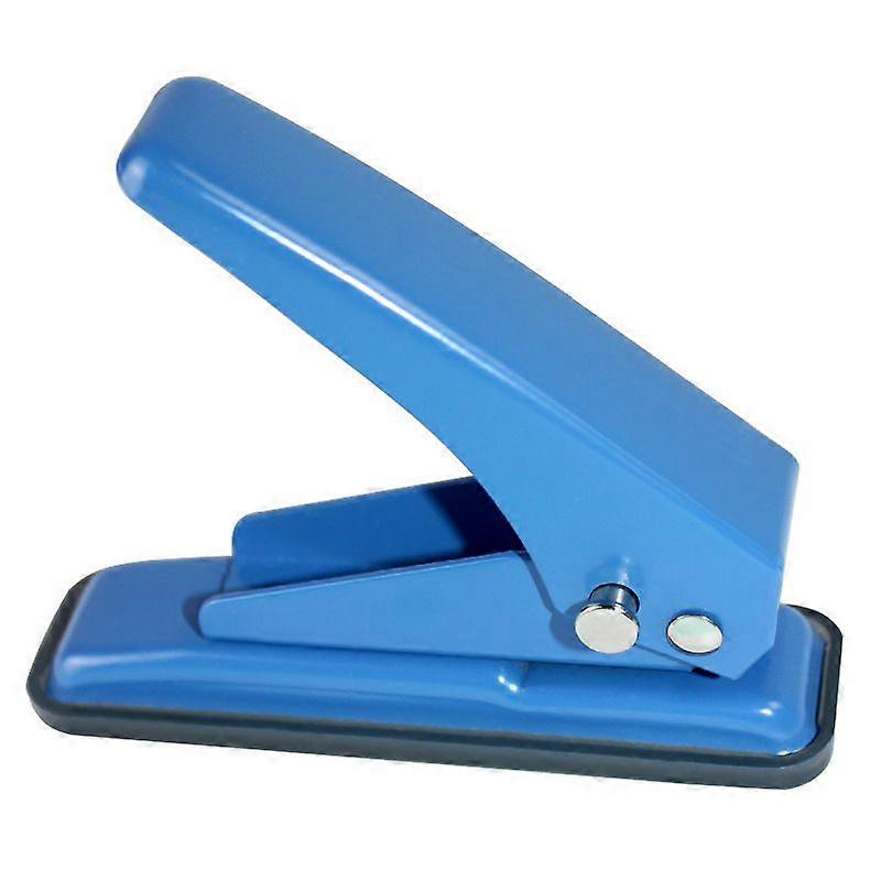 1 piece locking single hole punch 1 hole paper hole punch 20 sheet capacity handheld hole punch with non-slip base for paper index cards cardboard art