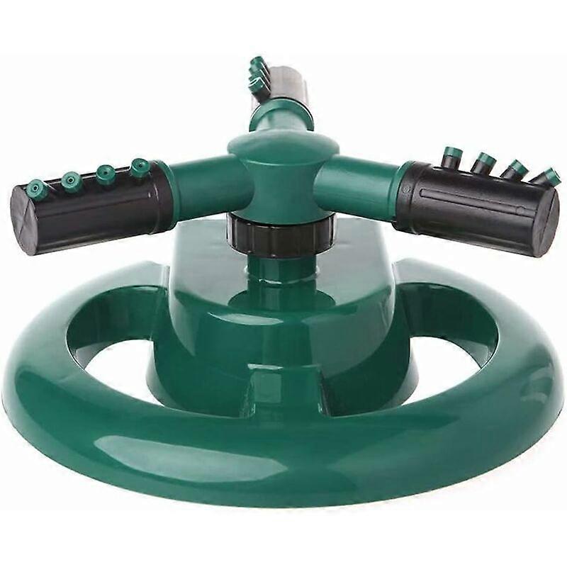 Garden Sprinklers, Lawn Sprinkler 3 Nozzles Lawn Sprinklers, 360 Rotating Automatic Water Sprinkler System Water Sprayer Adjustable Sprinkler Easy Co