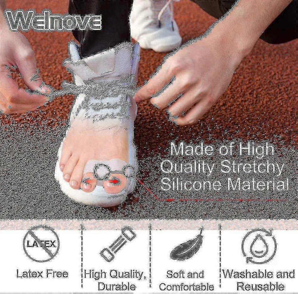 Pack Of 12 Bunion Corrector, Toe Separators With 2 Loops, Big Toe Spacer Suitable For Bunion And Overlap Toe