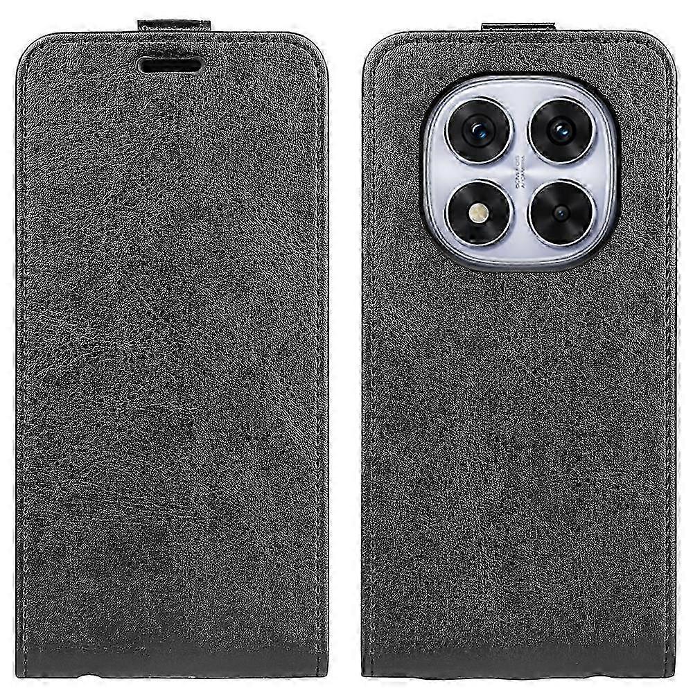 Lodret læderetui til R64 Smartphone med R64 tekstur design