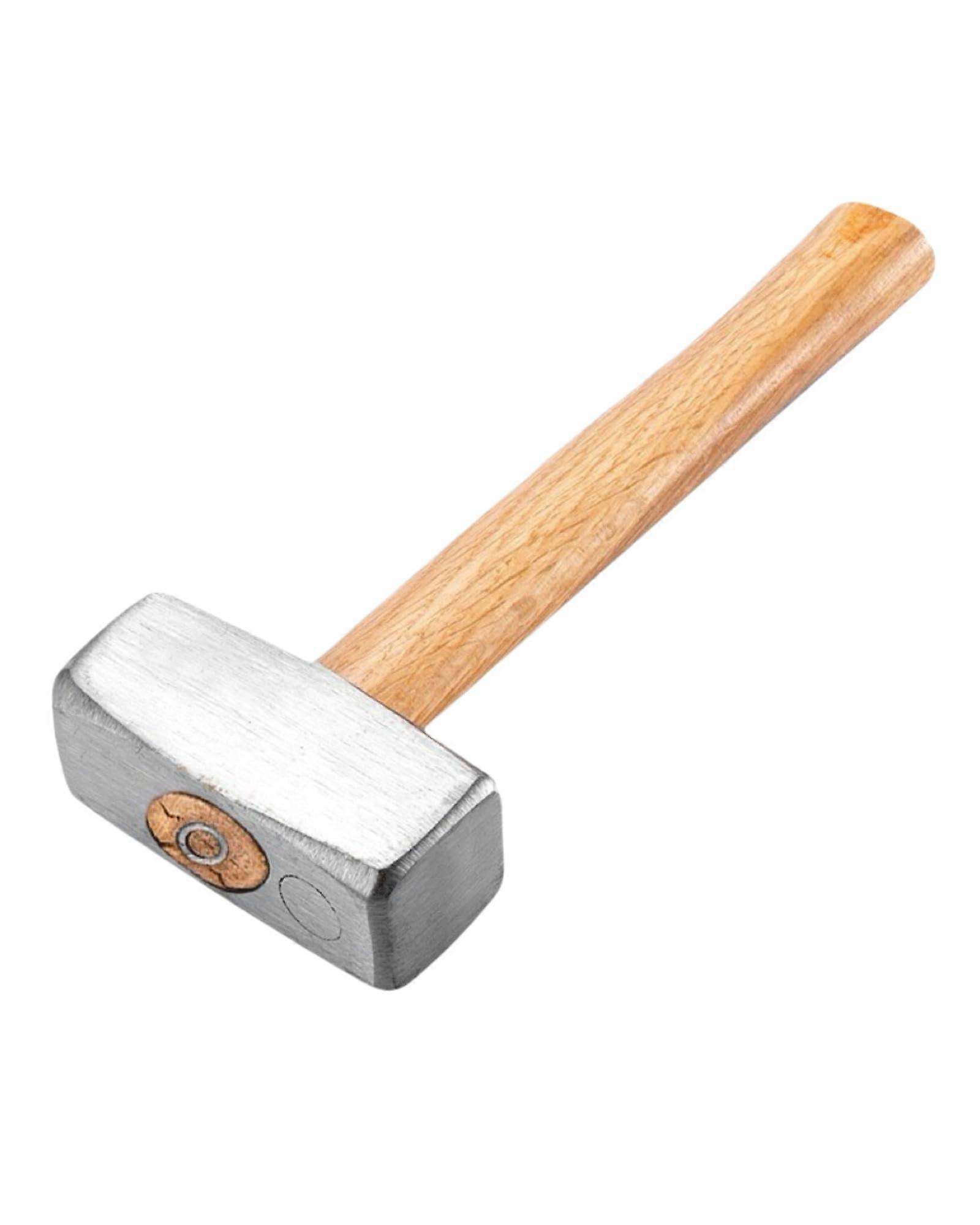 3 Lbs Sledge Hammer with Wooden Handle - Heavy Duty Mini Hammer for Masonry, Carpentry, Home Repair, and Car Maintenance
