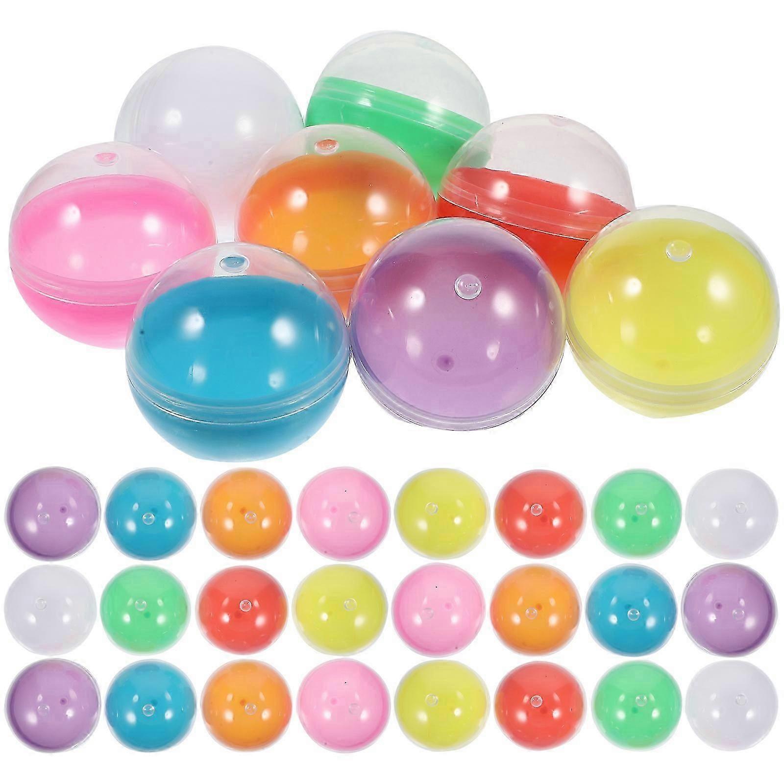 50pcs Vending Machine Capsules Translucent Draw Balls Empty Lottery Balls