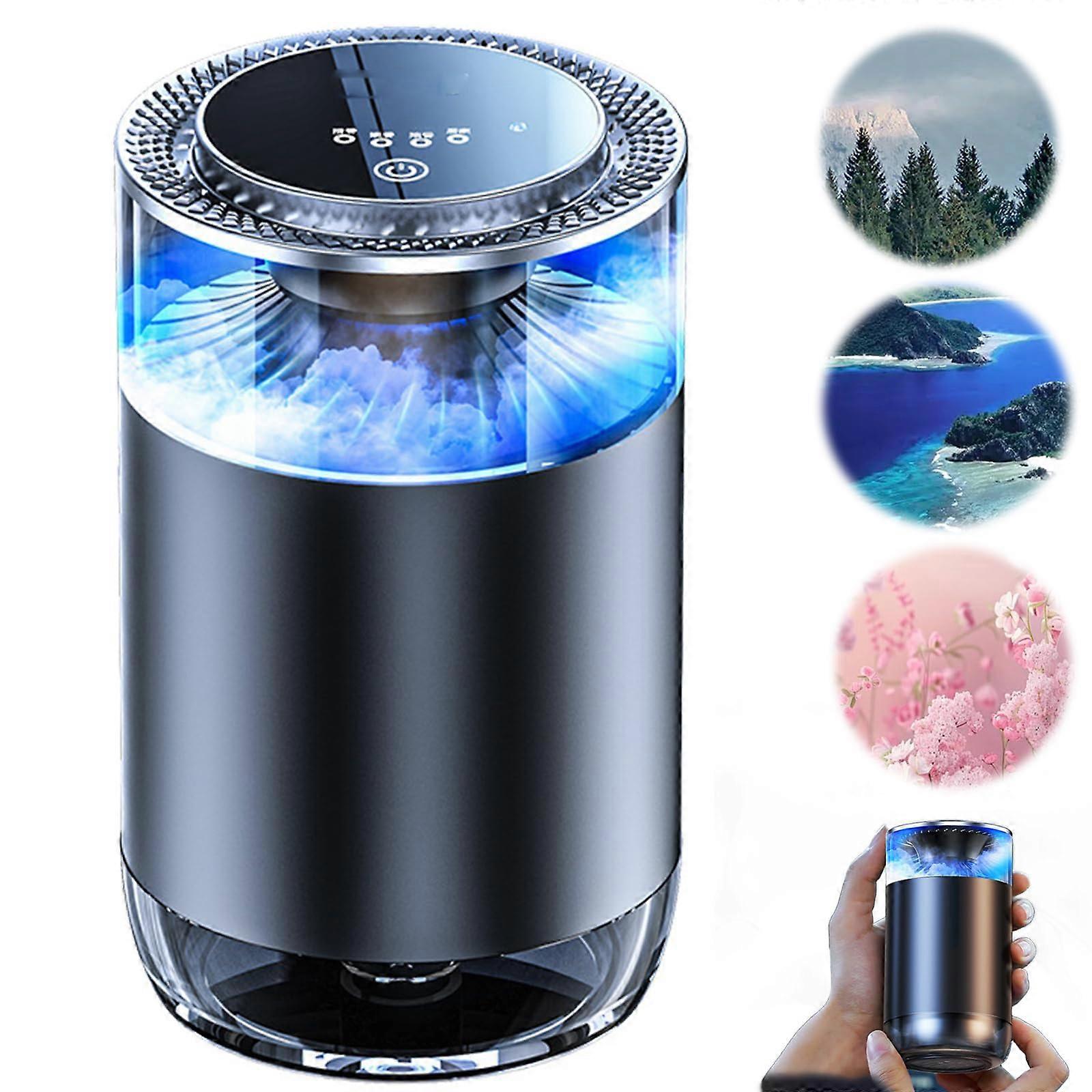 Spray Car Aromatherapy Diffuser Air Freshener, Rechargeable Smart Air Freshener for Cars, Holiday Breeze Scent, Compact Design