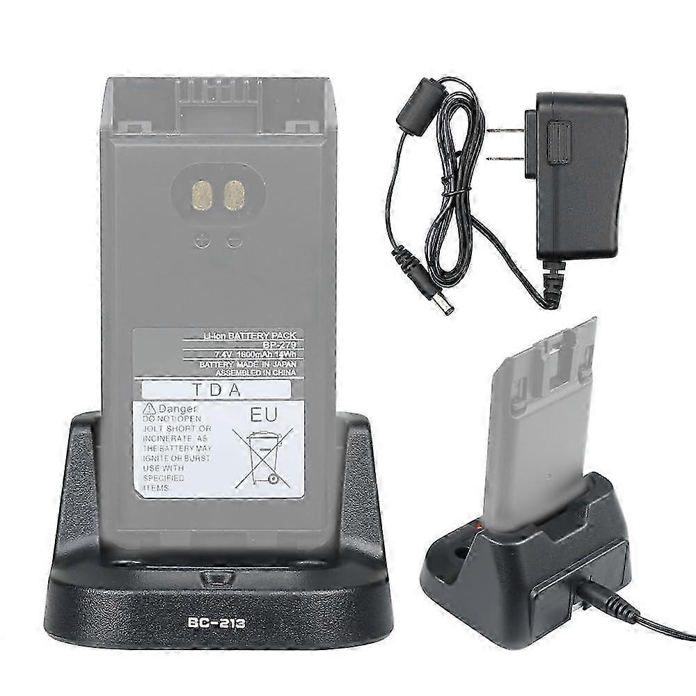 Tischladegerät für ICOM F1000, F2000, F1100, F2100D, A16, BP-279 und BP-280 Funkbatterien - BC-213