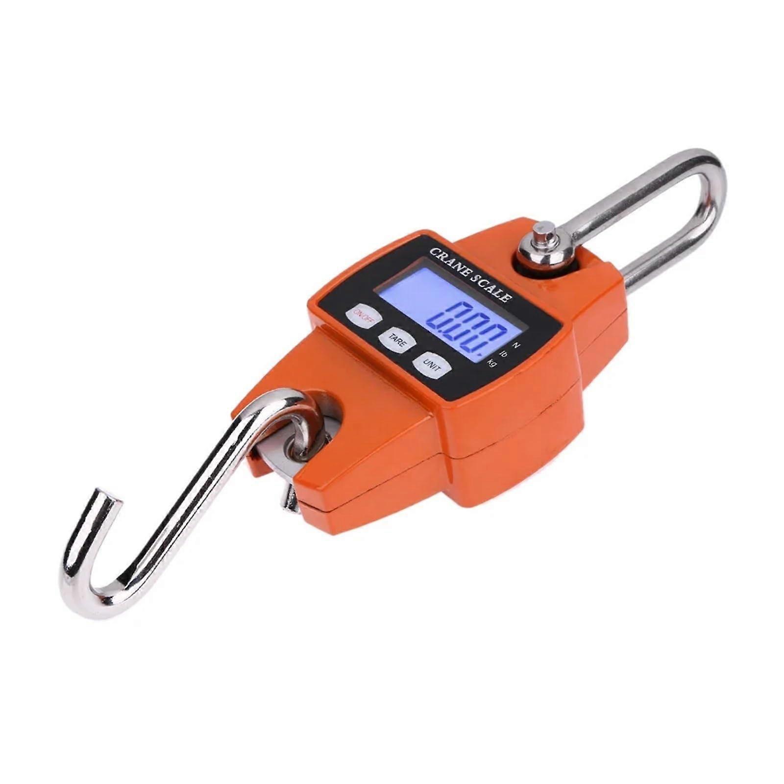 Industrial Crane Scales 300kg Digital Portable Hanging Hook Weighing Scale for Garage Farm Hunting Applications