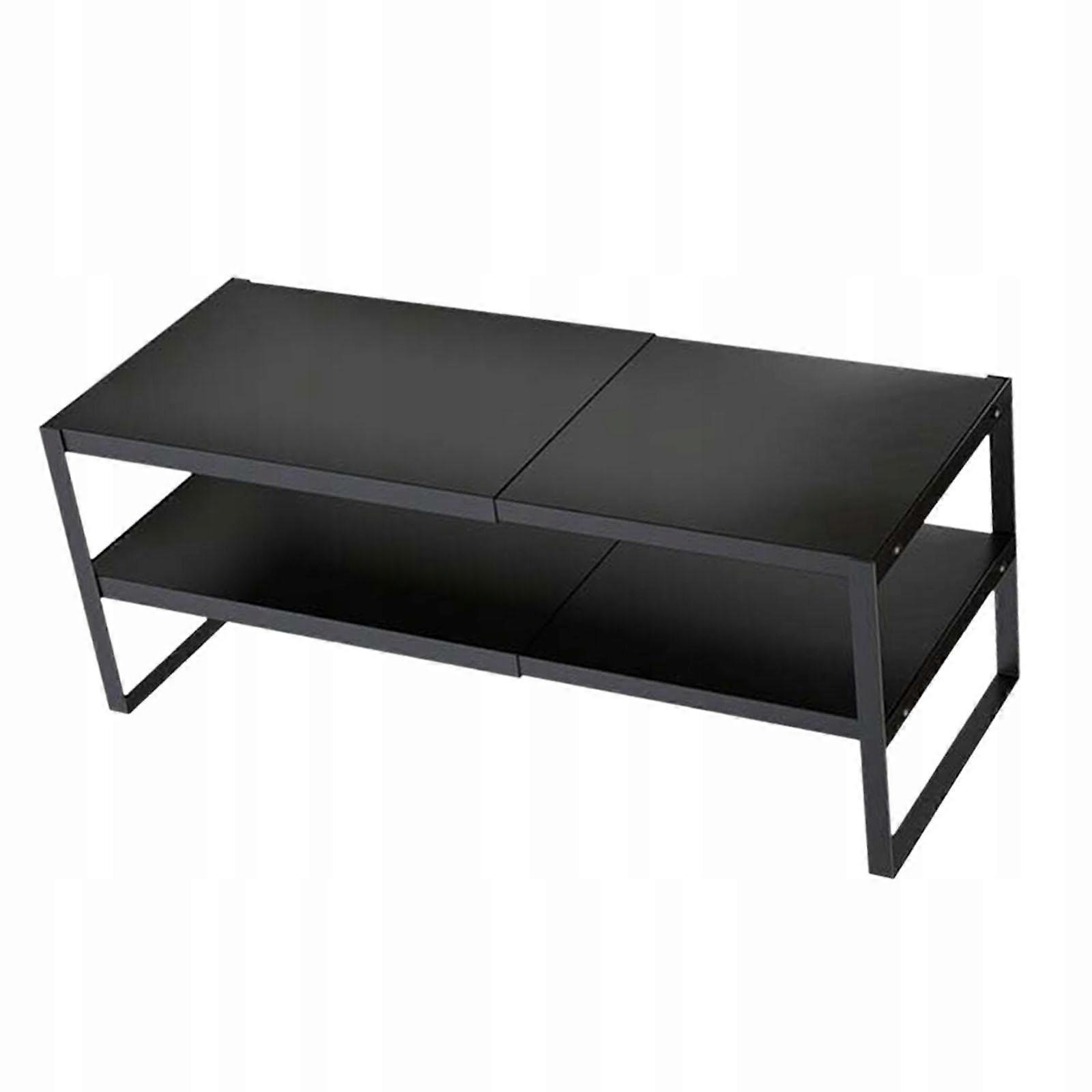 Computer Stand Adjustable Practical Extendable Stable 2 Tier Black
