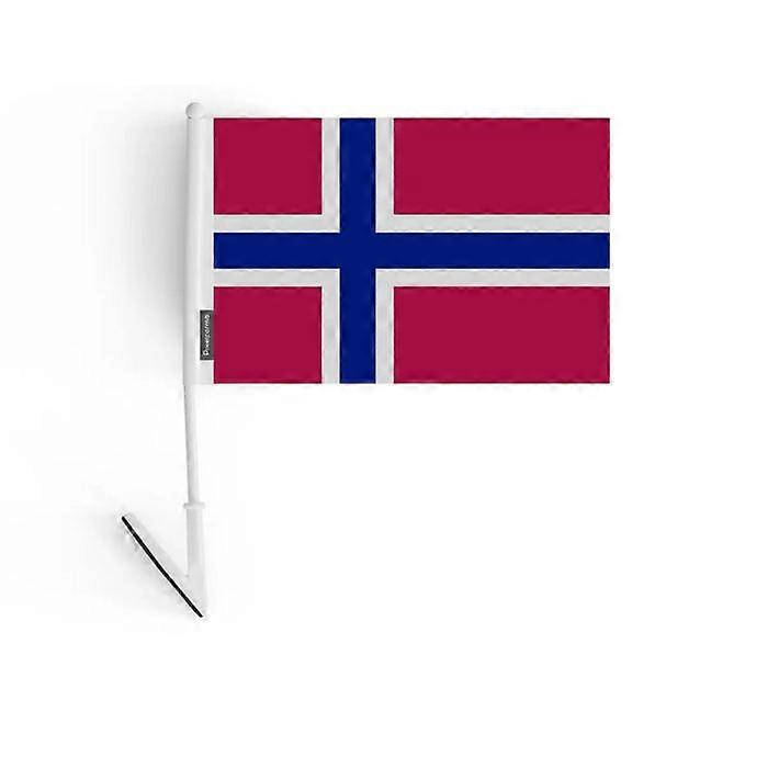 Adhesive Flag - Svalbard and Jan Mayen - 14 x 21 cm - 10 pieces - Polyester - Multicolor