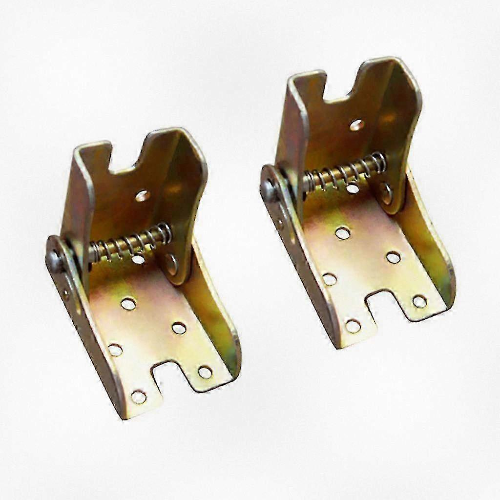 2pcs Foldable Support Bracket for Self Locking Table and Bed Leg Feet Hinge