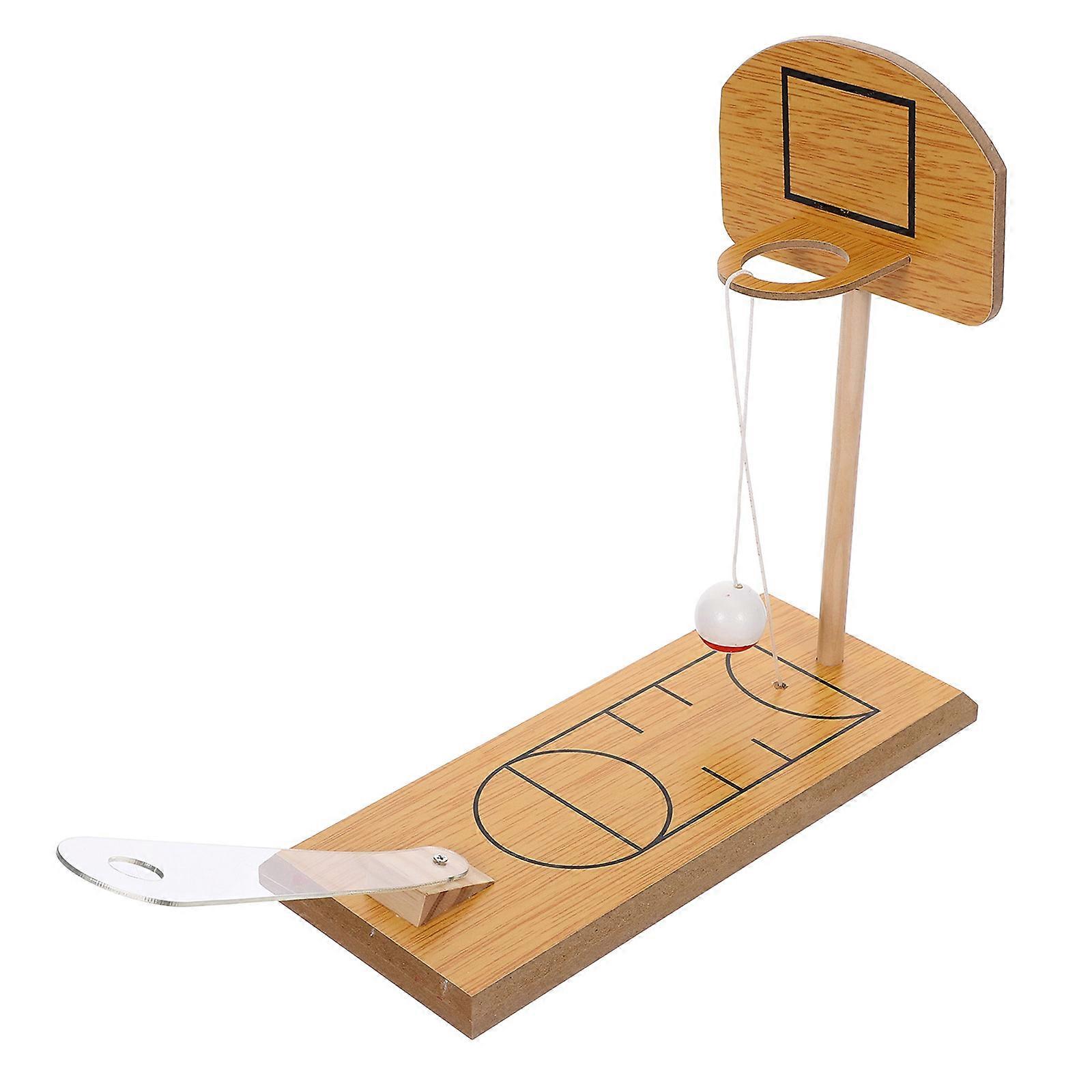 Mini Wooden Desktop Basketball Game – Fun & Educational Interactive Sports Toy for Enhancing Hand Eye Coordination and Creativity in Boys