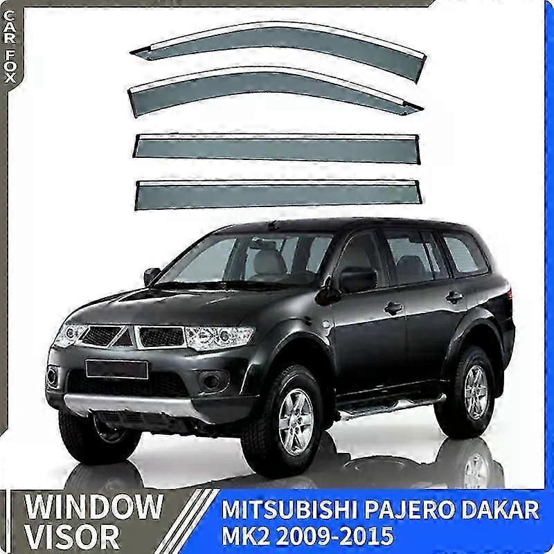 Se aplică la vizierul ușii potrivit pentru Mitsubishi Pajero Dakar 2009-2015 Vizierul ferestrei Aerisire Deflectoare de vânt Viziere Viziere Protecție împotriva ploii Vizieră