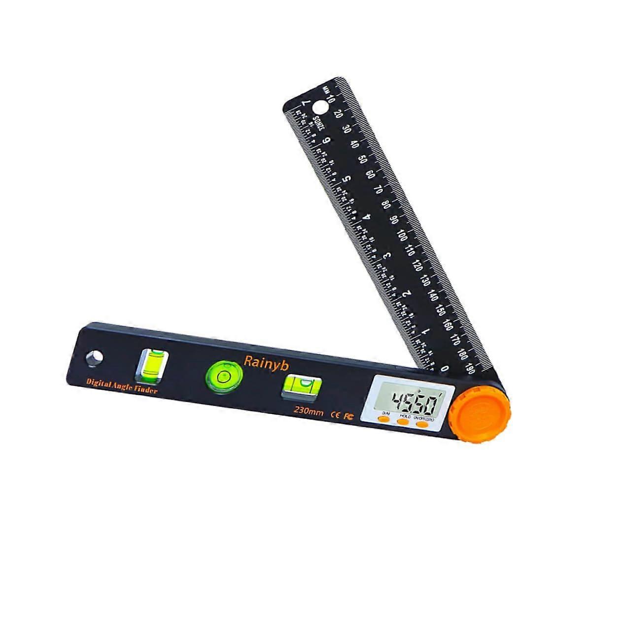Digital Protractor for Woodworking Angle Horizontal Vertical Measurement Tool Compact Multi Angle Measuring Ruler for Carpenter Use