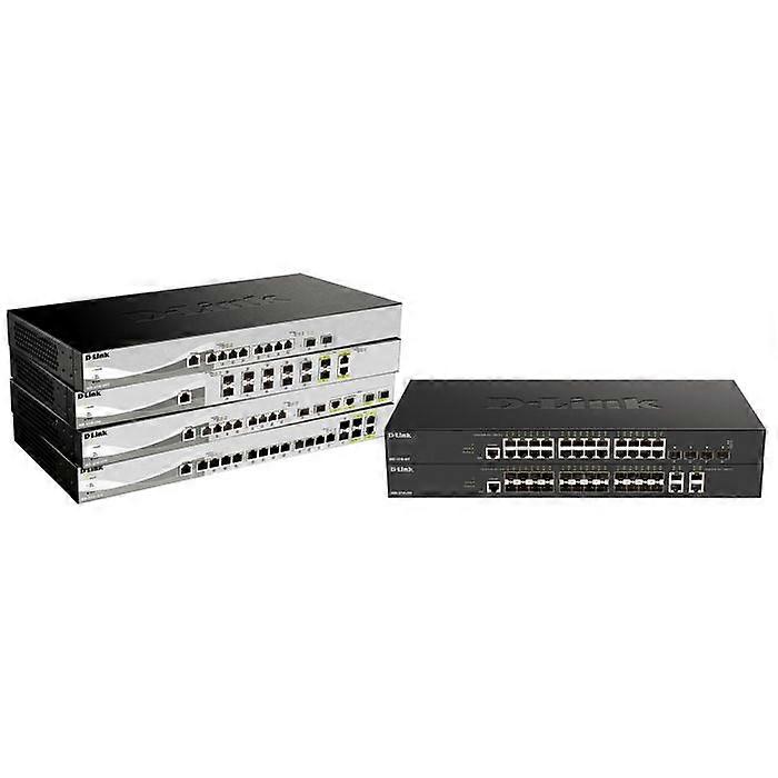 D-Link DXS 1210-16TC - Switch - smart - 12 x 10GBase-T + 2 x SFP+ + 2 x combo 10 gigabit SFP+ - stationär, Rackmonterbar