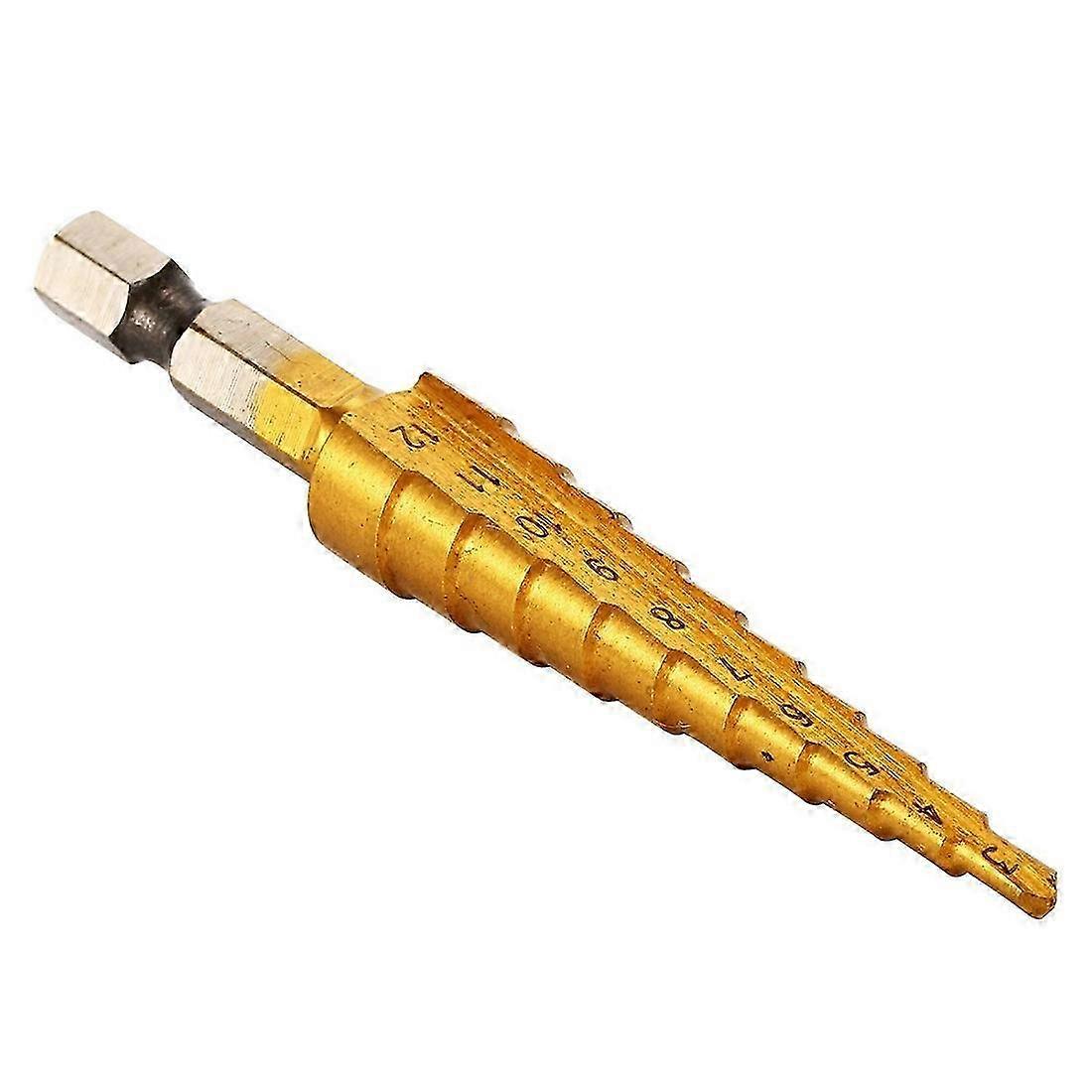 Titanium Coated Countersink Step Drill Bits for Metal 3-12mm Hole Size BI106