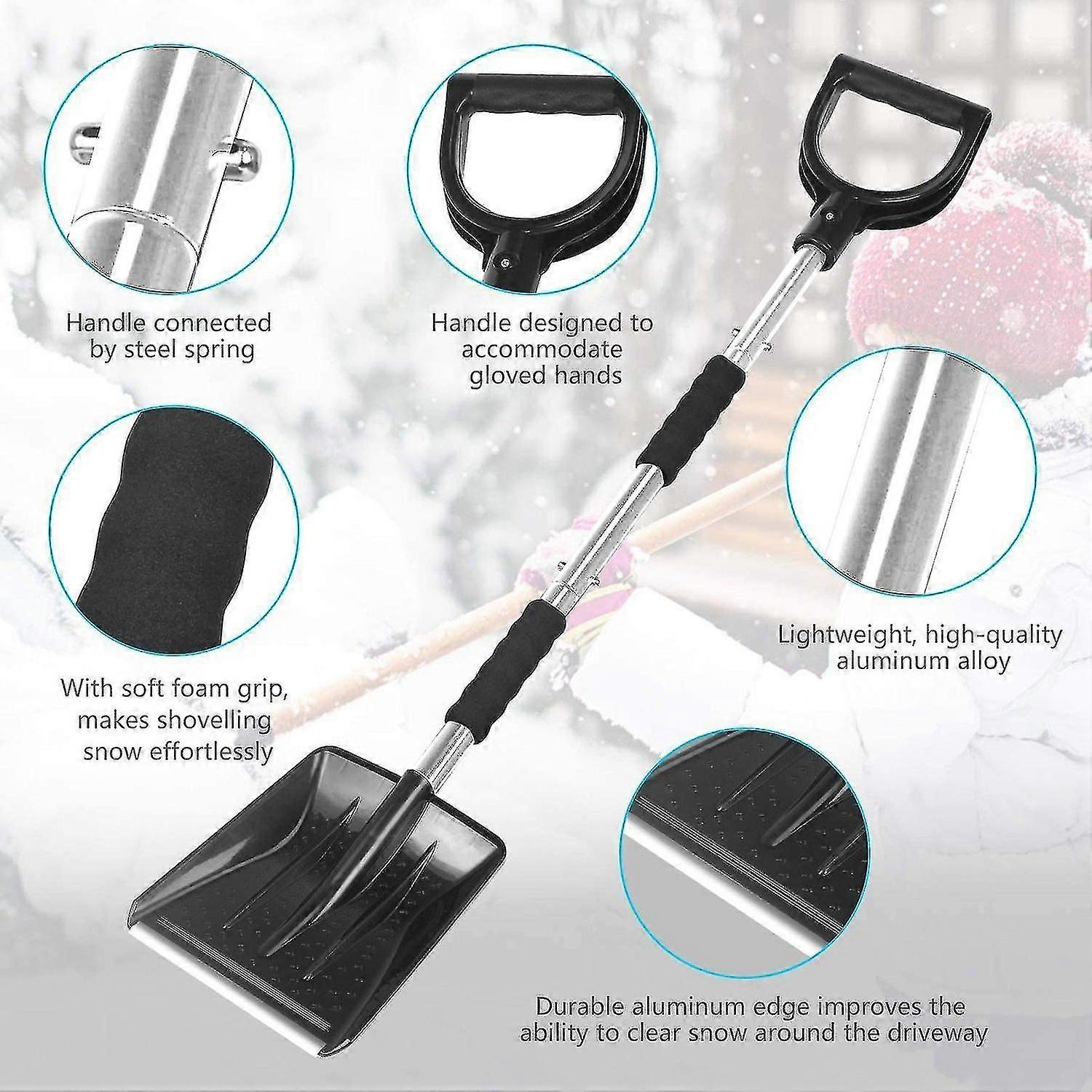 3-in-1 Snow Removal Kit Multifunctional Portable Detachable Snow Removal Tool