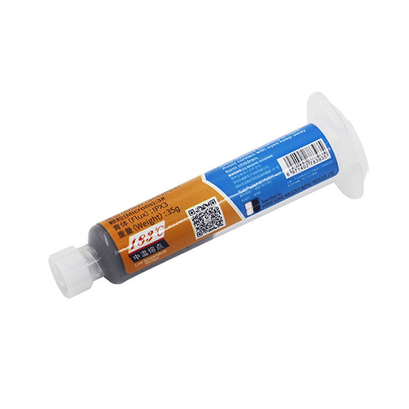 Mechanic Tin Solder Pastes Syringes High Viscosity 183℃ Soldering Fluxs Compatible for Mobile Phone BGA PCB Chip Repair
