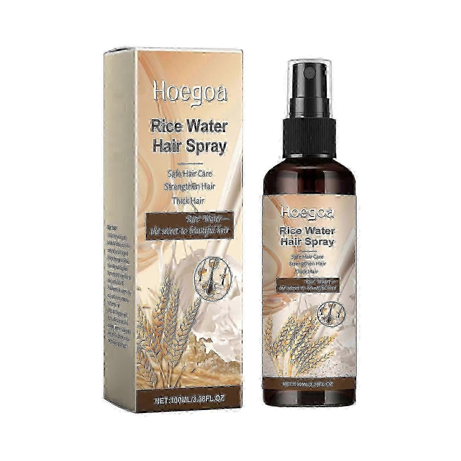 Hoegoa fermented rice water hair spray soft fragrance fluffy shiny nourishing shampoo spray