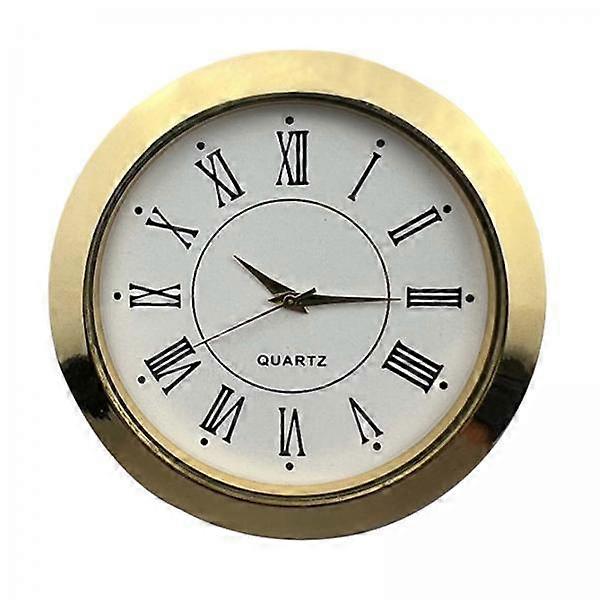 3xMini Clock Insert Gold Clock for Self Installation DIY Clock Built in Clocks