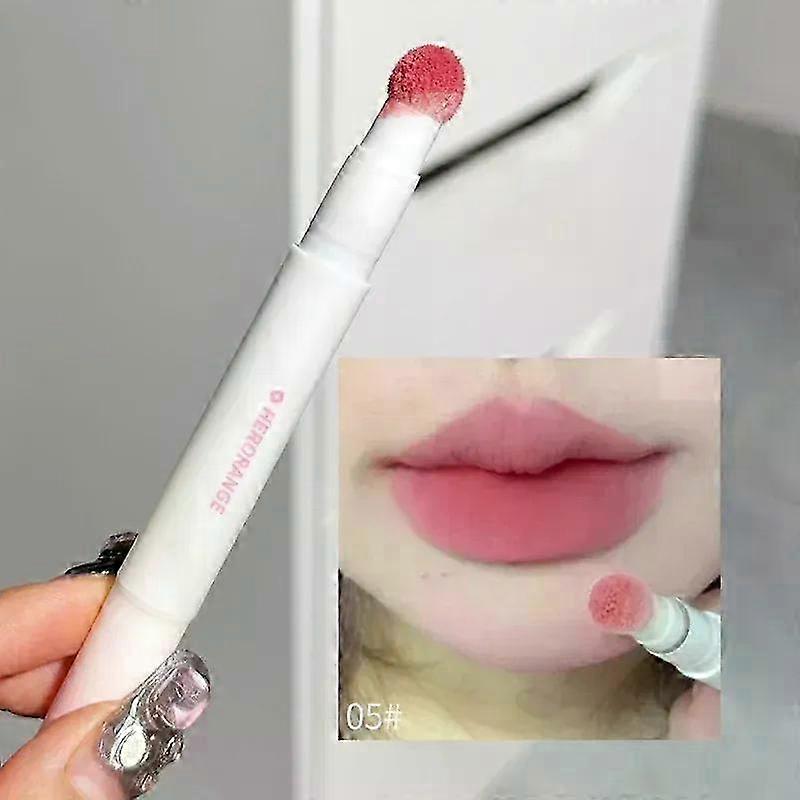 2025 Liquid Lipstick With Cushion Applicator Velvet Matte Lip Gloss Moisturizing Creamy Soft Liquid Blush Lip Stick Multi-uses Makeup