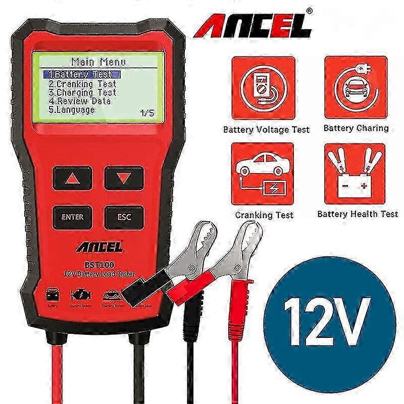 Ancel BST100 12V Automotive Car Battery Tester 220Ah Charging Analyzer P20250110623
