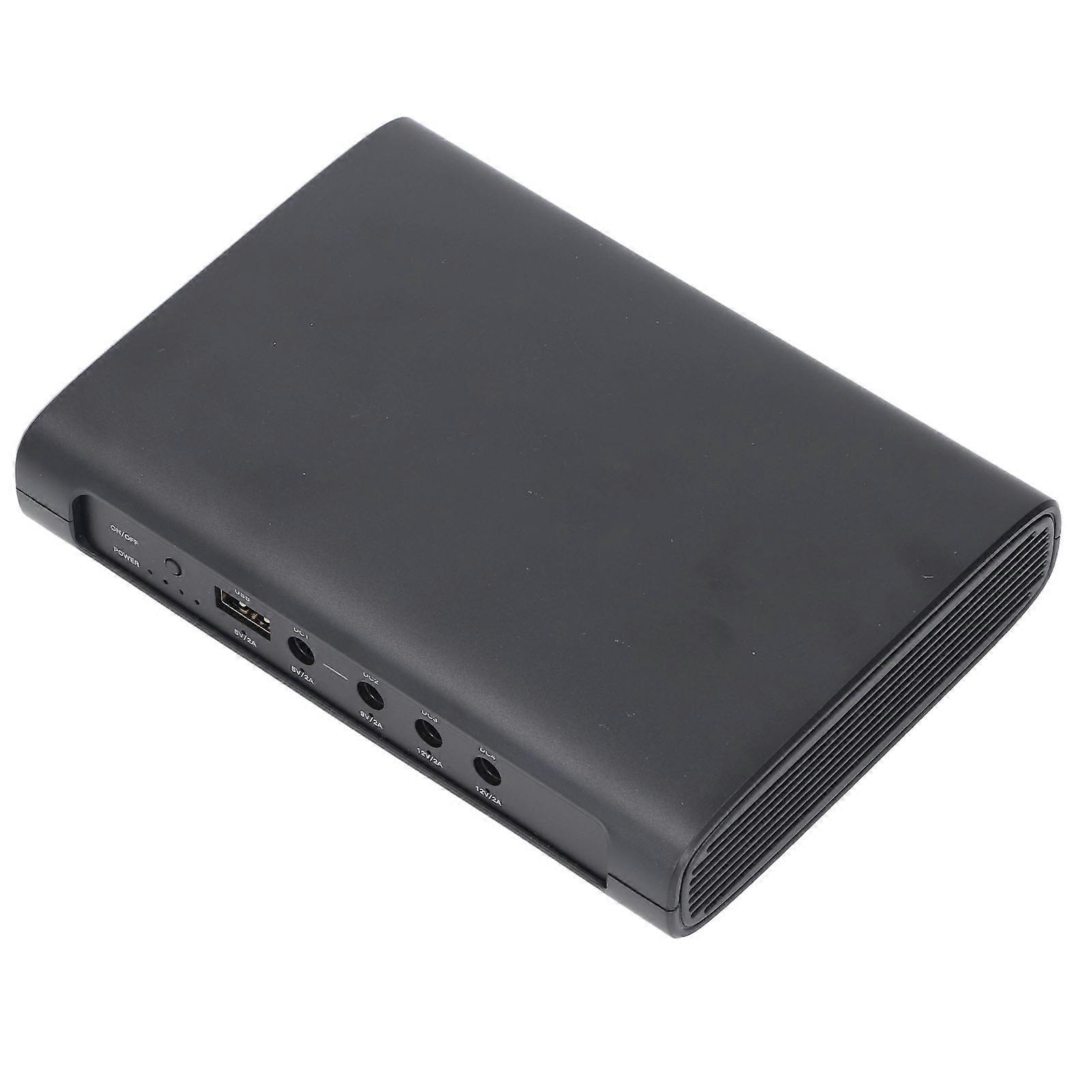 Mini UPS Battery Backup with 5V 9V 12V DC and USB Port 15000mAh Uninterrupted Power Supply for ​​Routers Modems Cameras EU Plug 