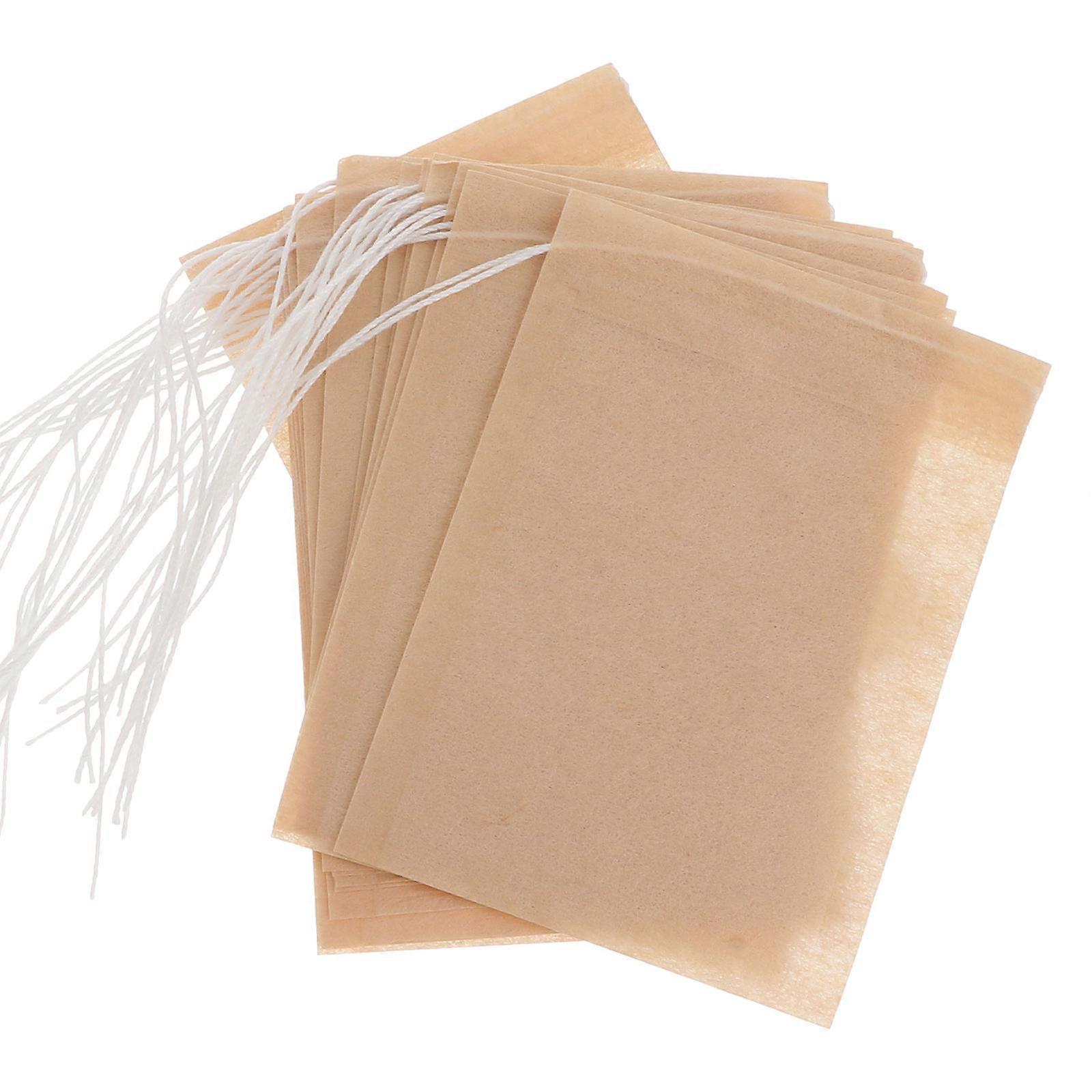 Stringed Filter Paper Bags, Great for Brewing Coffee or Herbs Indoors