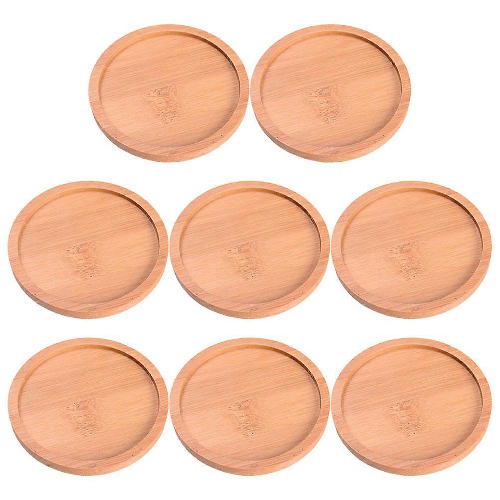 Practical Bamboo Saucers, Coasters, Ensures Clean Indoor Environment