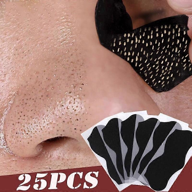 25pcs Nose Blackhead Remover Mask Pore Cleaner Acne Treatment Mask Deep Nose Pore Cleaning