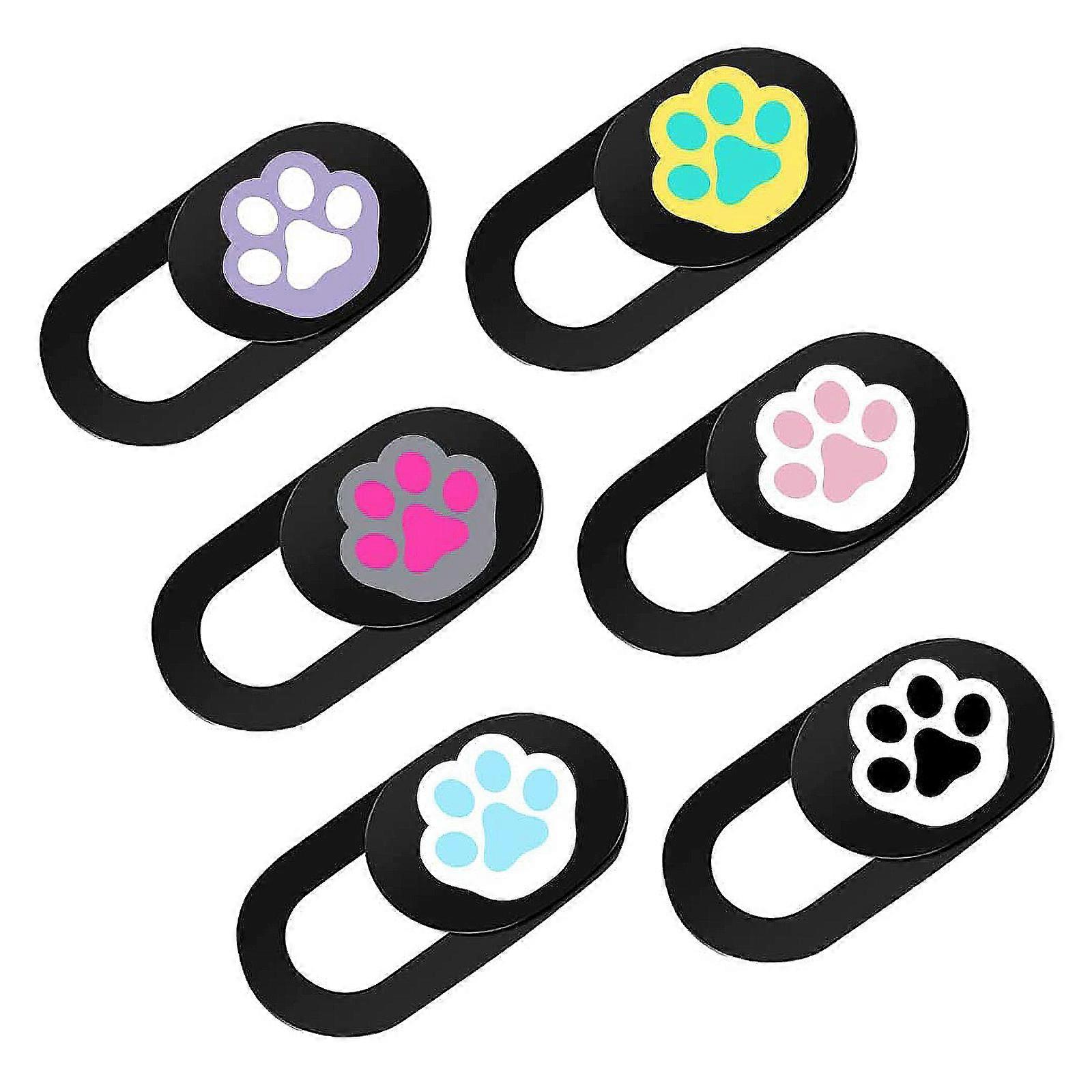 Webcam Cover Slide Anti Hacking for Privacy Protection Assorted Color 6 Pieces Ultrathin Lightweight