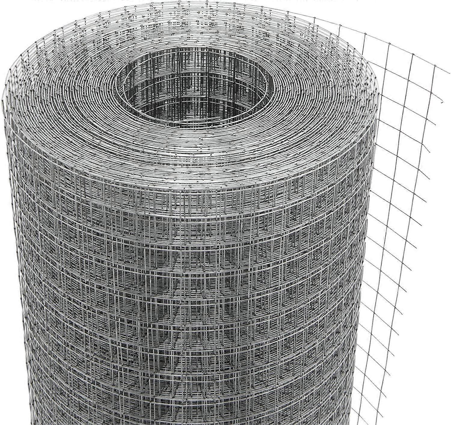 Holed Rock Wool Planting Cube - 1x4m 304 Stainless Steel Wire Mesh with 40x40mm Openings for Chicken Wire Net