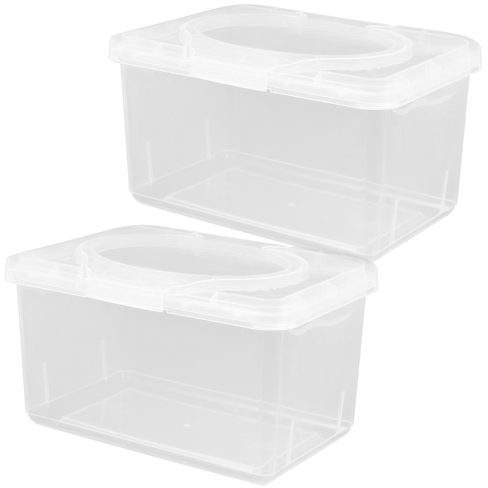 Portable Wipe Dispenser PP Wet Wipe Container for Nursery and Home Use, 2PCS Convenient Storage for Daily Essentials