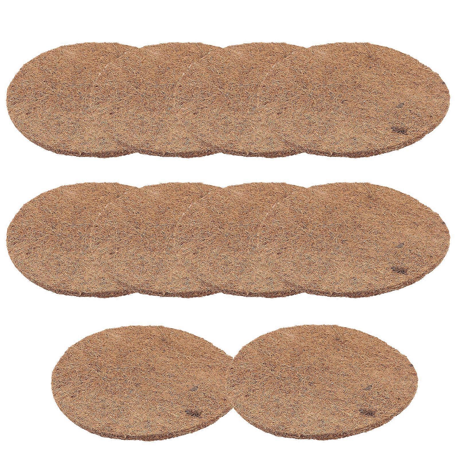 10pcs Breathable Pigeon Nest Pads Natural Palm Egg Mats Cozy Comfortable Bird Bedding Durable Practical Nesting Supplies