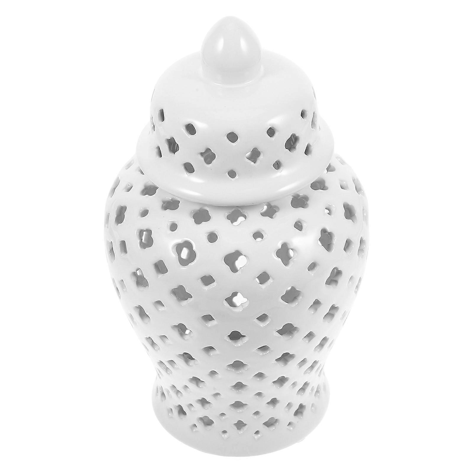 Ceramic Ginger Jar, Attractive Countertop Ornament with Practical Use, Premium Quality