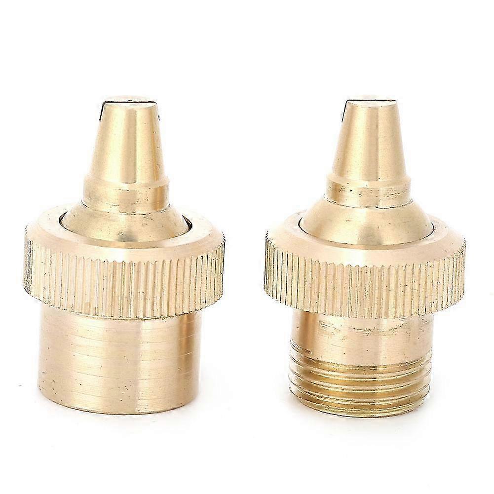 2Pcs G1/2 DN15 Copper Garden Water Spray Nozzle