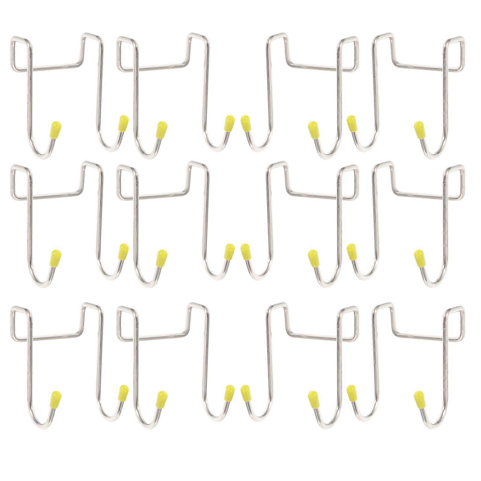 12pcs S type Door Hanger Hook Wall Mounted Coat Hooks Wall Door Hook Organizer