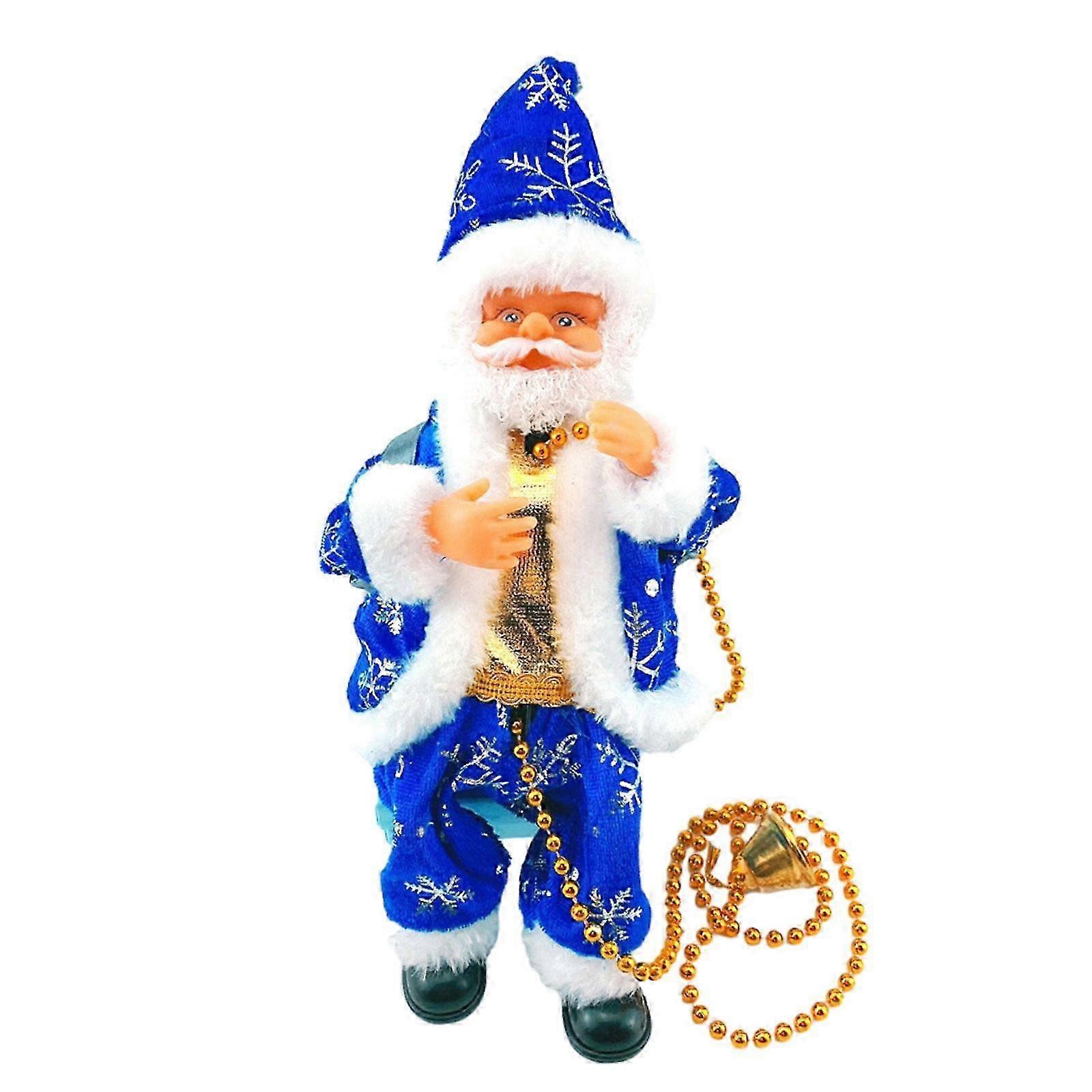 Papai Noel de Corda de Escalada com Música, Enfeite de Natal de Papai Noel na Corda para Decoração de Árvore de Natal, Presente Sazonal Ideal