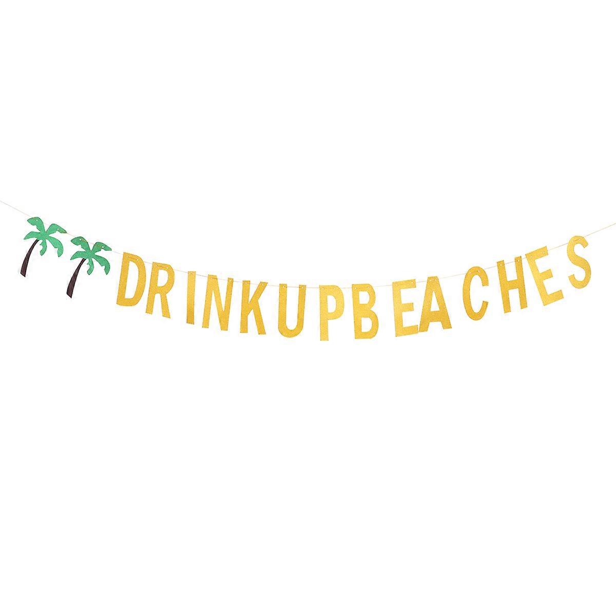 Hawaiian Hanging Flags Triangular Decorative Beach Accessories 6.29x4.52x0.04inches 1Pc