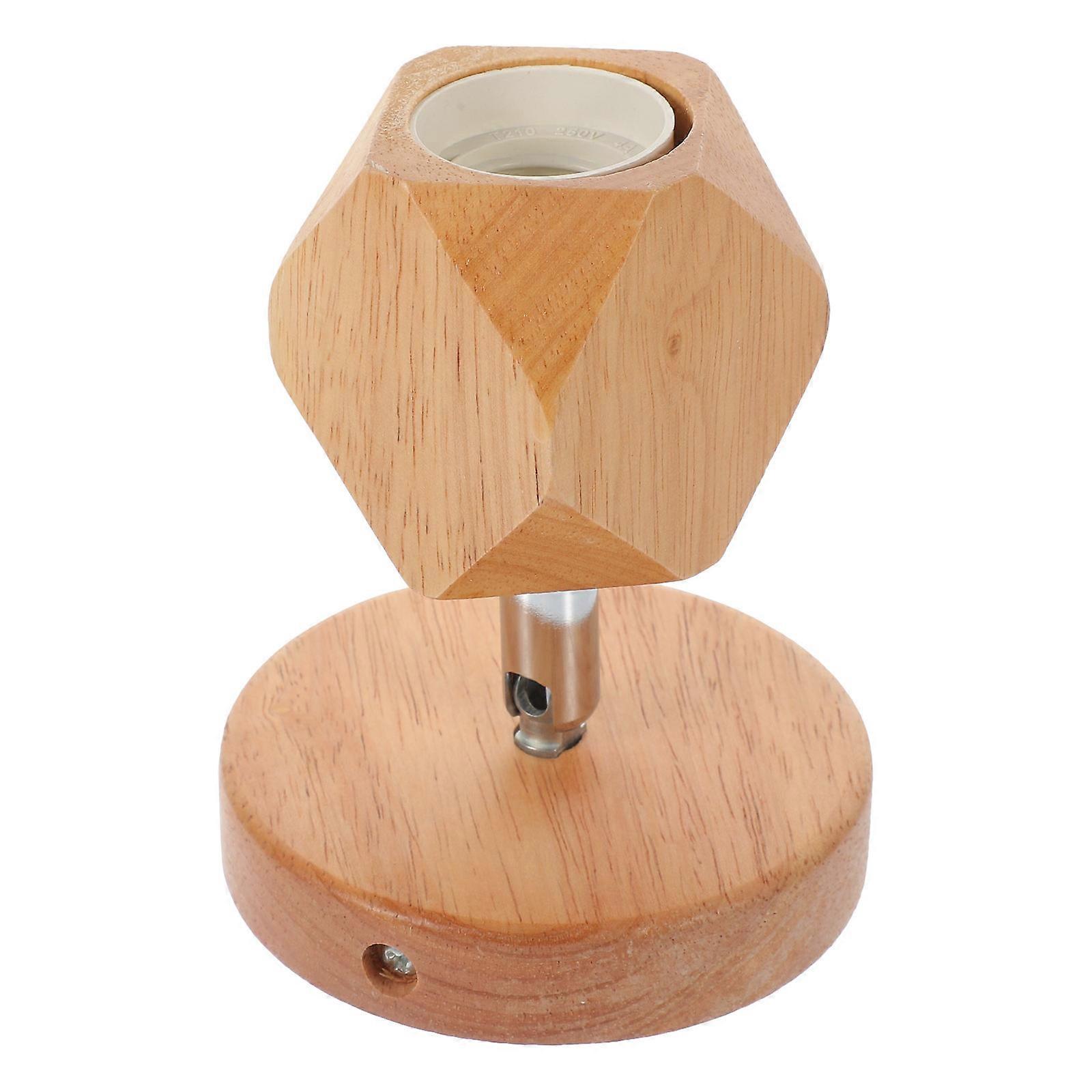 Wood Rotatable Lamp Holder Ceiling Bulb Socket Modern Stylish Light Fitting for Restaurants, Offices, Homes – Easy Install, Versatile Design, Fits