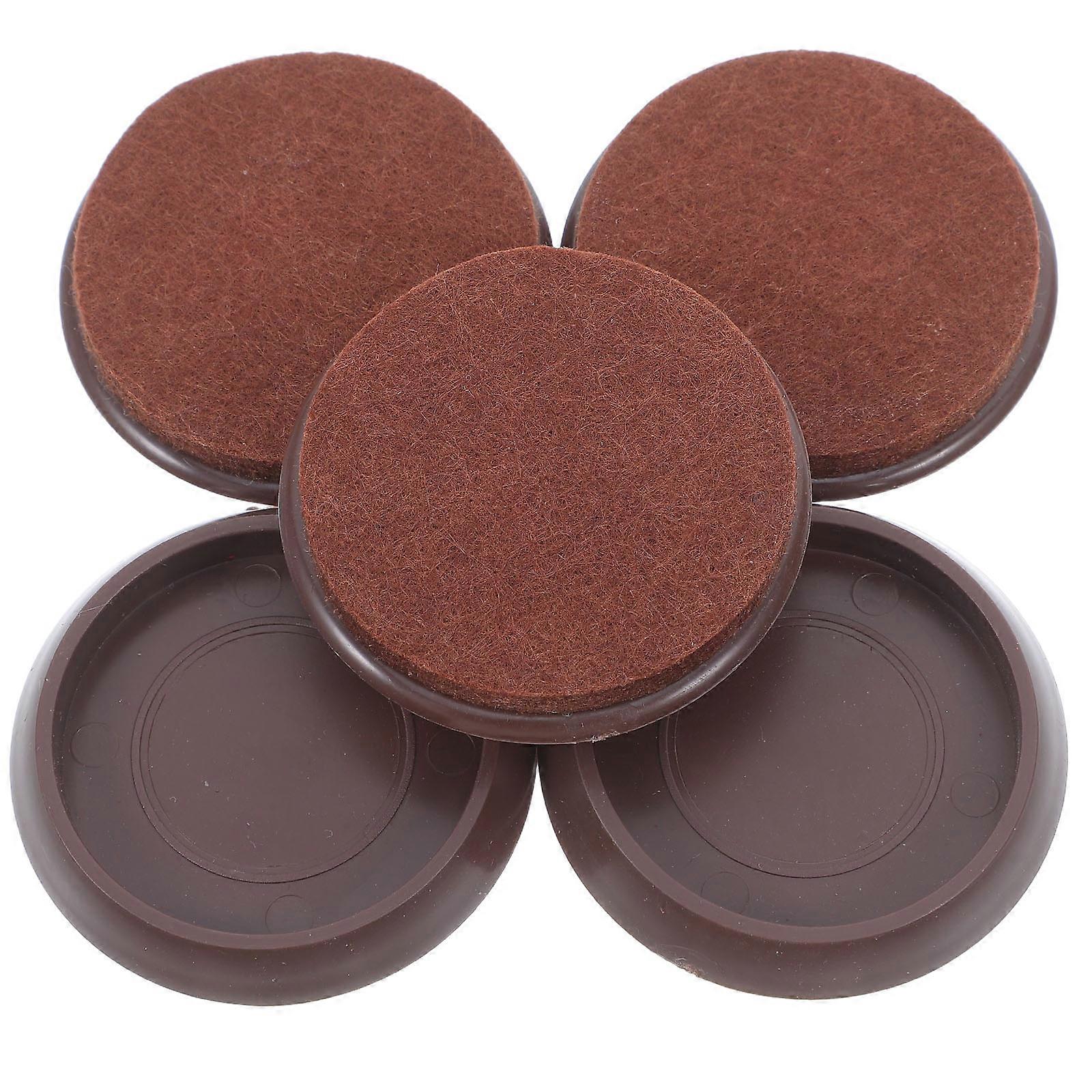 Furniture Grips Plastic Round Cups for Caster Wheels 5Pcs Pack